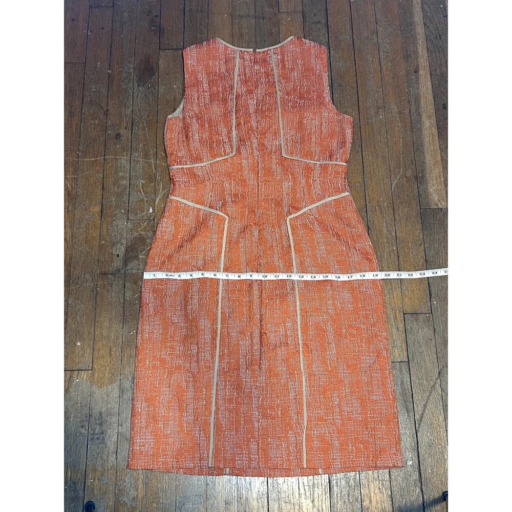 Vintage Anne Klein Cotton Linen Blend Textured Sleeveless Sheath Dress (Size 4) - Picture 7 of 8